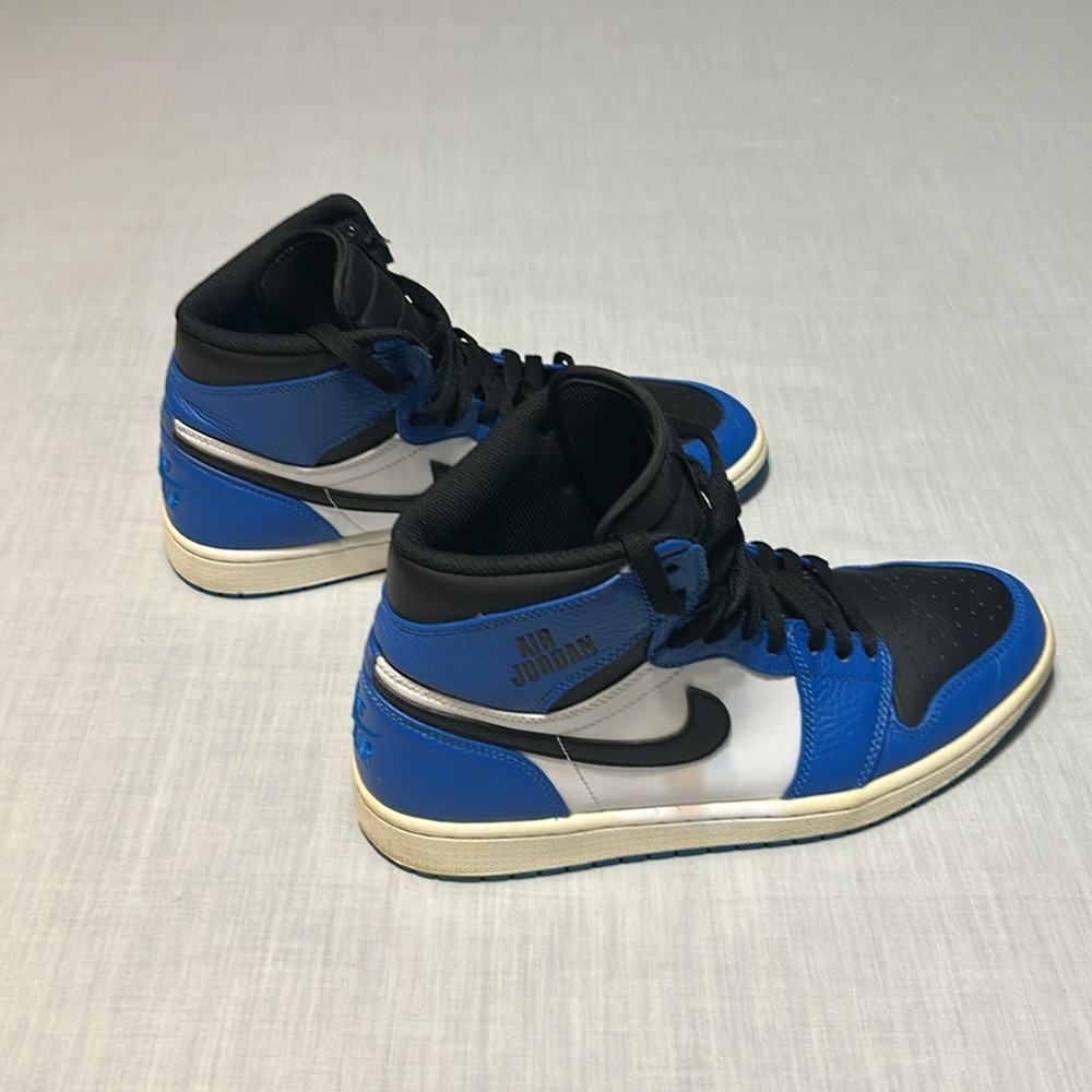 Nike Air Jordan Men's High-Top Sneakers - Black and Blue - Picture 2 of 9